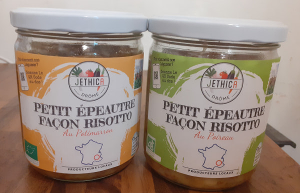 Bocaux de risotto au potimarron ou poireau